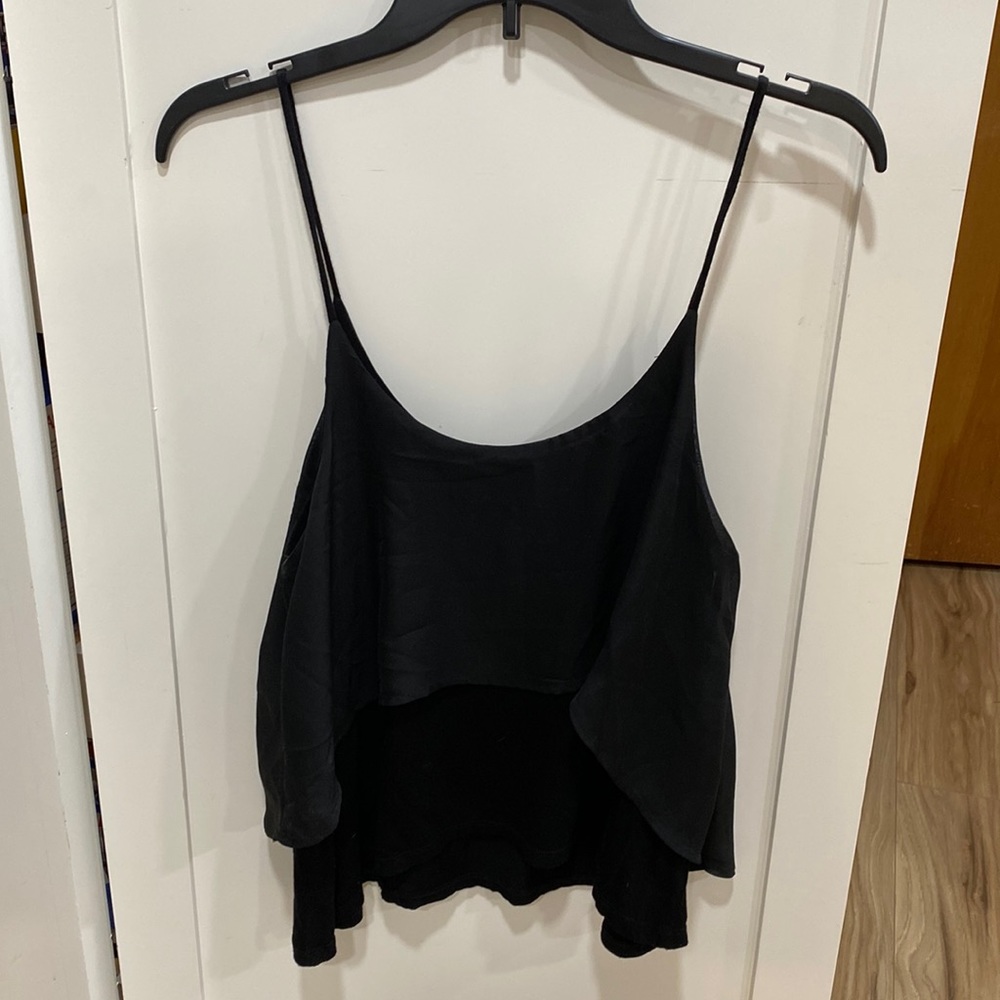 Wet Seal Black Layered Cami Top